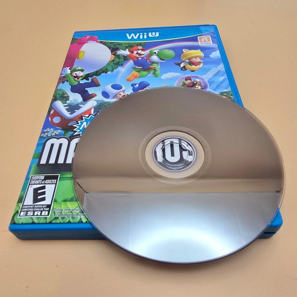 Nintendo Wii U Game Lot New Super Mario Bros U and Super Smash Bros Brawl Wii